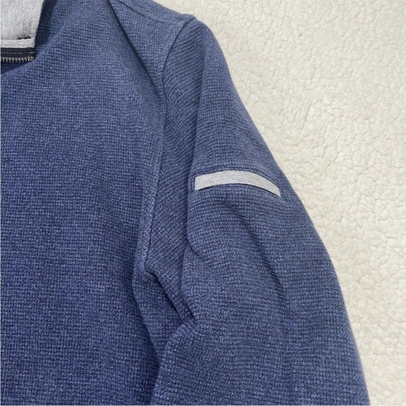 ROBERT GRAHAM Mens XXL 2XL Mistral Blue Grey 1/4 Quarter Zip Long Sleeve Sweater - Picture 6 of 10